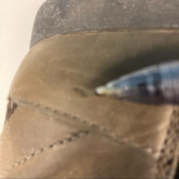 MERRELL  LUX Sz 10 Mid Nubuck Leather Moto Style Ankle Boots - Picture 6 of 14